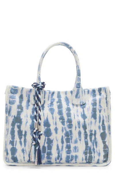 Shop Vince Camuto Orla Canvas Tote In Blue