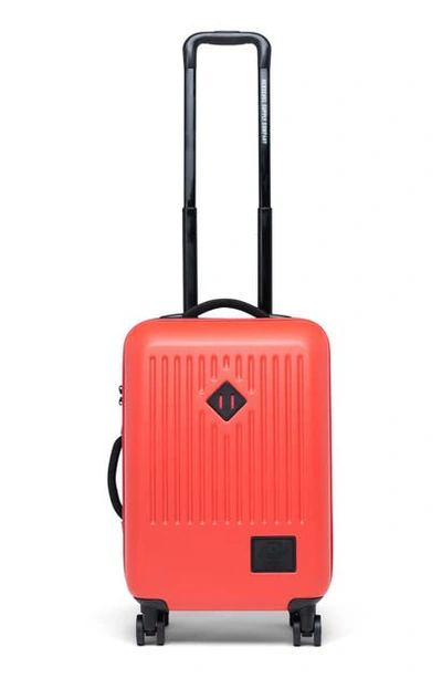 Shop Herschel Supply Co Small Trade 23-inch Rolling Suitcase In Red