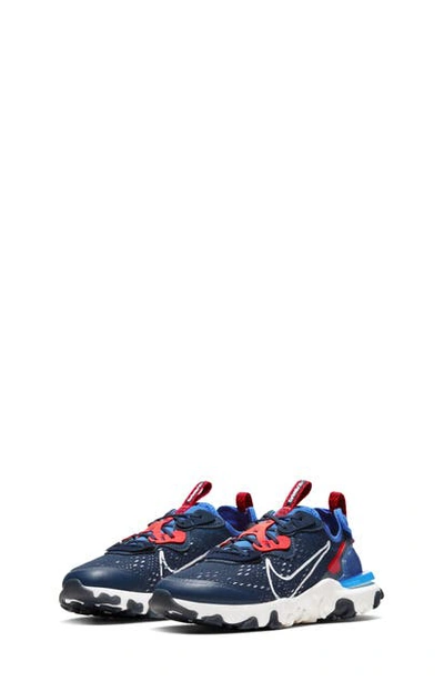 Shop Nike React Vision Sneaker In Navy/ Soar/ Blue/ White
