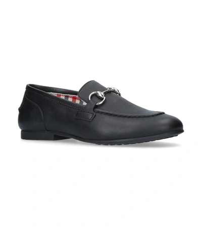 Shop Gucci Kids Jordaan Loafers