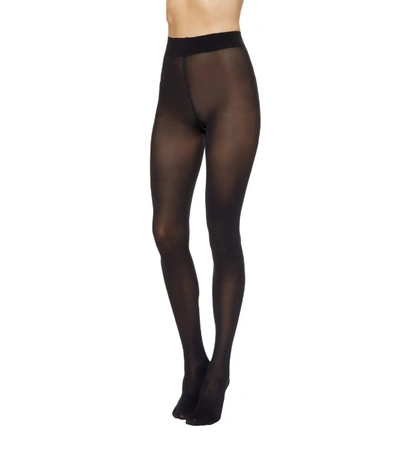Shop Wolford Pure 50 Tights In Navy