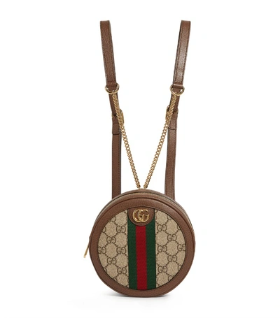 Shop Gucci Mini Canvas Ophidia Backpack