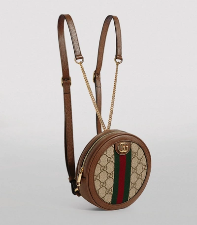 Shop Gucci Mini Canvas Ophidia Backpack