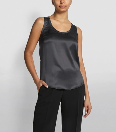 Shop Brunello Cucinelli Satin Tank Top