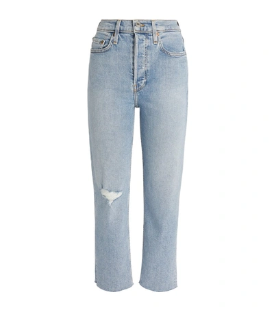 Shop Re/done High Rise Stove Pipe Jeans