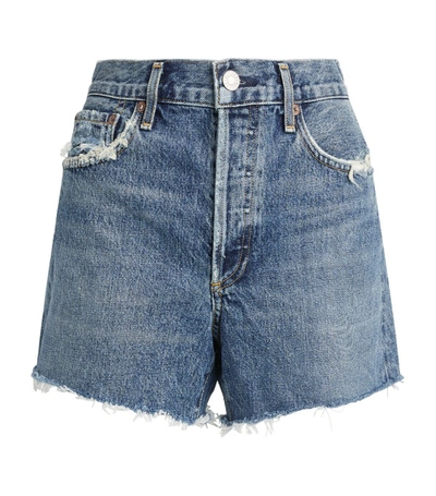 Shop Agolde Distressed Reese Shorts