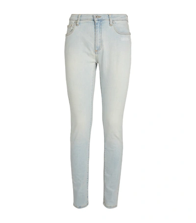 Shop Off-white Bleached Skinny Jeans