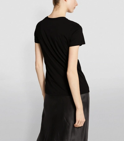 Shop Vince Essential Crew T Shirt In Black