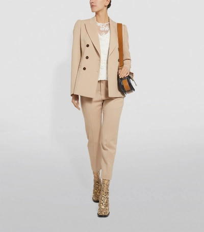Shop Chloé Tailored Double-breasted Blazer