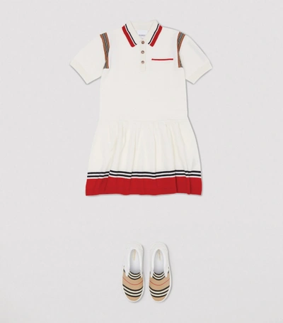 Shop Burberry Kids Striped Polo Shirt Dress (3-12 Years)