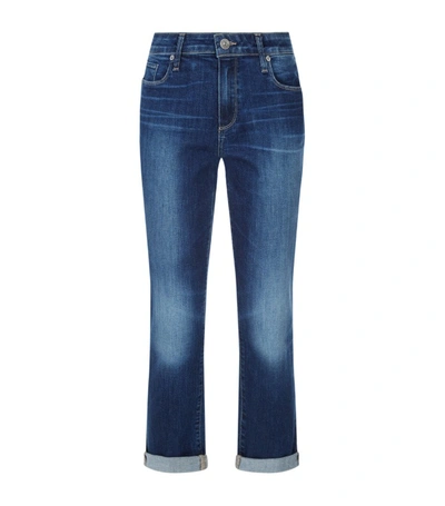 Shop Paige Brigitte Slim Boyfriend Jeans In Blue