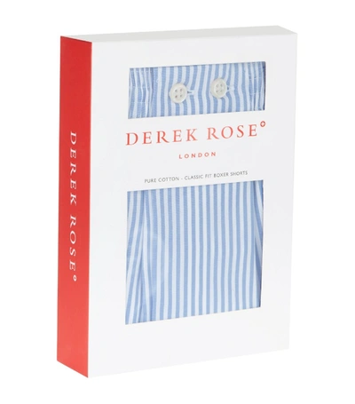 Shop Derek Rose James Stripe Boxer Shorts