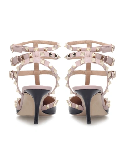 Shop Valentino Patent Rockstud Heels 65 In Multi