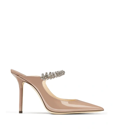 Shop Jimmy Choo Bing 100 Leather Mules In Pink