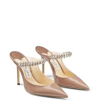 Shop Jimmy Choo Bing 100 Leather Mules In Pink