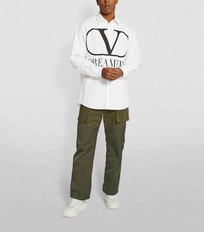 Shop Valentino Oversized Vlogo Dreamers Shirt