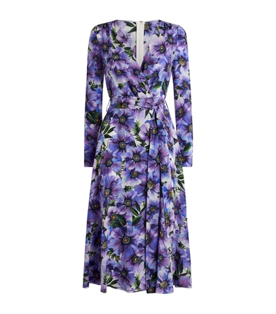 Shop Dolce & Gabbana Floral Wrap Dress