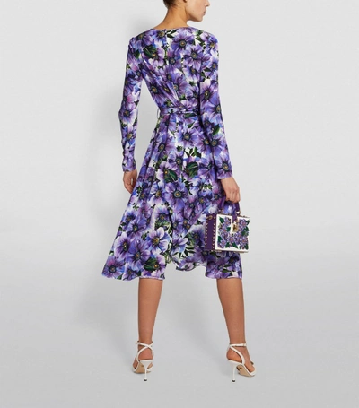 Shop Dolce & Gabbana Floral Wrap Dress