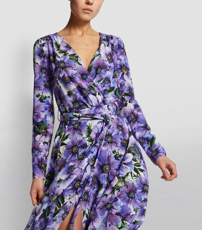 Shop Dolce & Gabbana Floral Wrap Dress