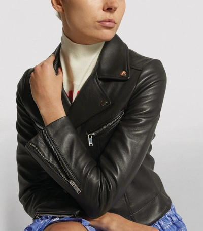 Shop Claudie Pierlot Leather Jacket