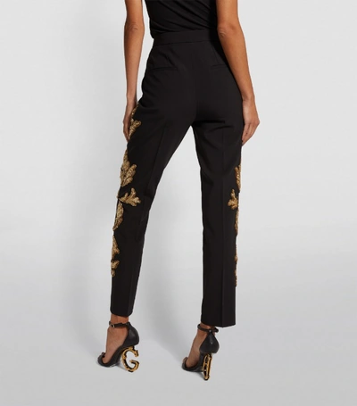 Shop Dolce & Gabbana Sequin-embellished Trousers