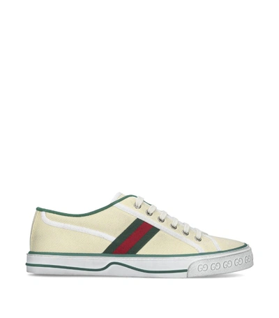 Shop Gucci Canvas Vulcan Sneakers