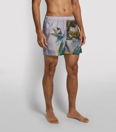 Shop Valentino Blind Owl Swim Shorts