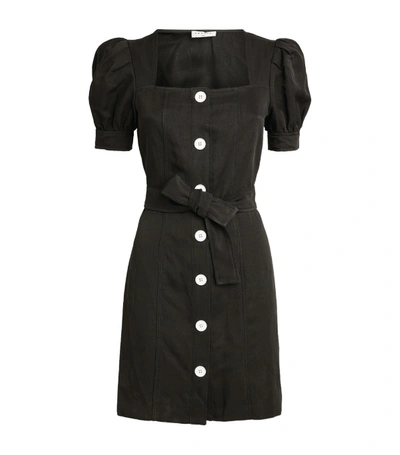 Shop Sandro Belted Puff-sleeved Dress