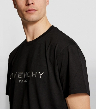 Shop Givenchy Metallic Logo T-shirt
