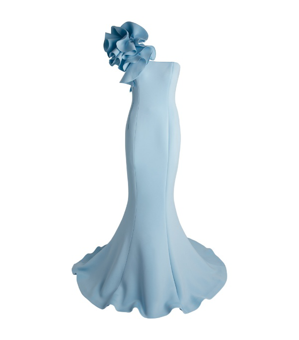 scuba fishtail dress