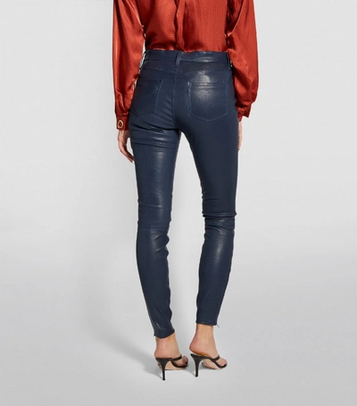 Shop J Brand Super-skinny Leather Jeans