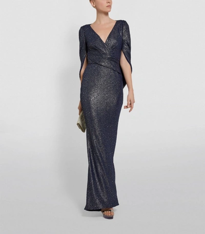 Shop Talbot Runhof Metallic Rosin Gown