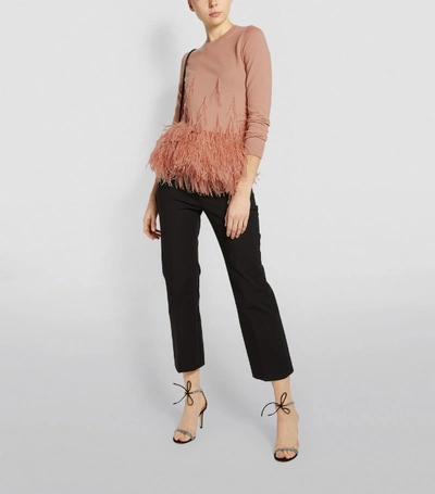 Shop N°21 Feather-trim Sweater