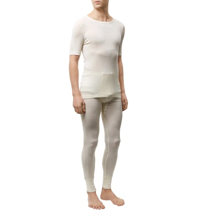 Shop Hanro Thermal T-shirt In Beige