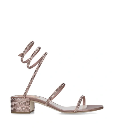 Shop René Caovilla Embellished Twirl Sandals 40