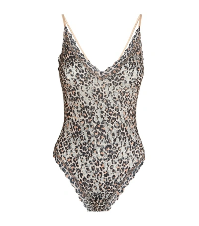 Shop Hanky Panky Leopard Print Thong Bodysuit