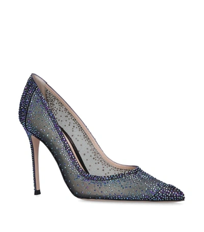 Shop Gianvito Rossi Embellished Rania Pumps 105