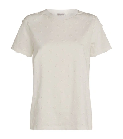 Shop Moncler Embroidered T-shirt