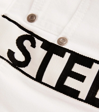 Shop Stella Mccartney Logo Tape Crop Jeans