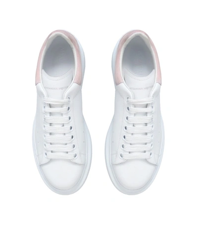 Shop Alexander Mcqueen Leather Runway Sneakers