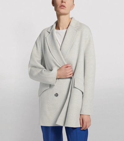 Shop Joseph Milburn Wool-cashmere Double-breasted Coat