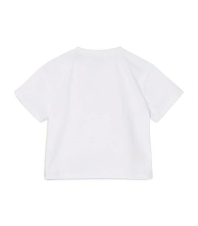 Shop Burberry Kids Cotton Bear T-shirt