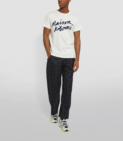 Shop Maison Kitsuné Cotton Logo T-shirt