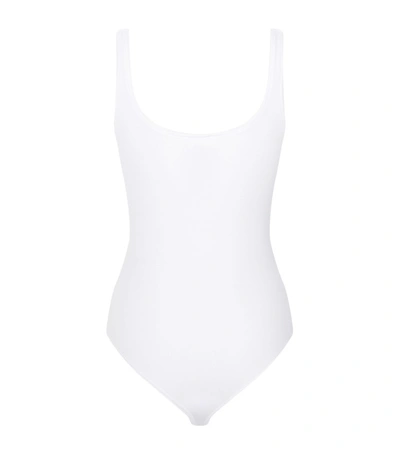 Shop Wolford Jamaika String Bodysuit In White