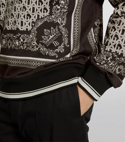 Shop Dolce & Gabbana Cotton Bandana Print Sweatshirt