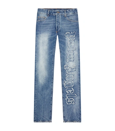 Shop Palm Angels Midwash Slim Jeans