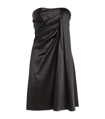 Shop Dolce & Gabbana Draped Silk Mini Dress