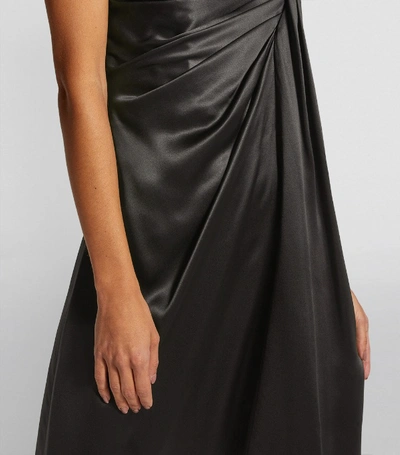 Shop Dolce & Gabbana Draped Silk Mini Dress