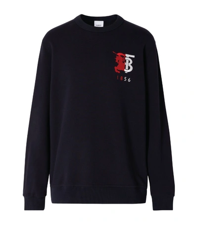 Shop Burberry Cotton Tb Monogram Sweatshirt
