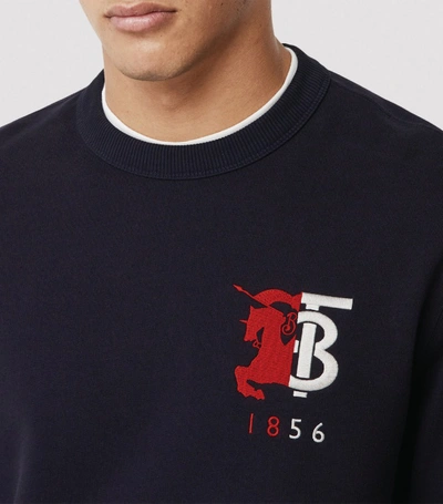 Shop Burberry Cotton Tb Monogram Sweatshirt